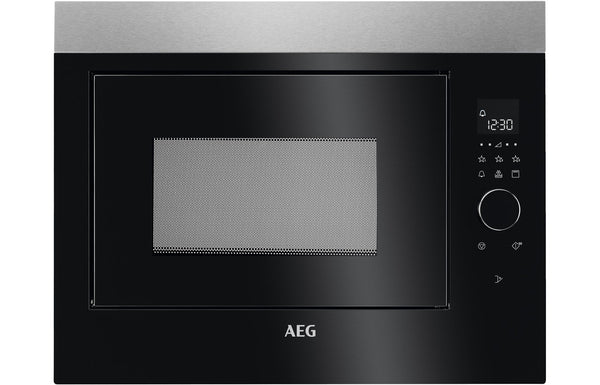 AEG MBE2658DEM Built-in Microwave & Grill - Black & Stainless Steel