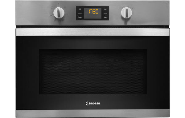 Indesit MWI 3443 IX UK Built-in Microwave & Grill - Stainless Steel