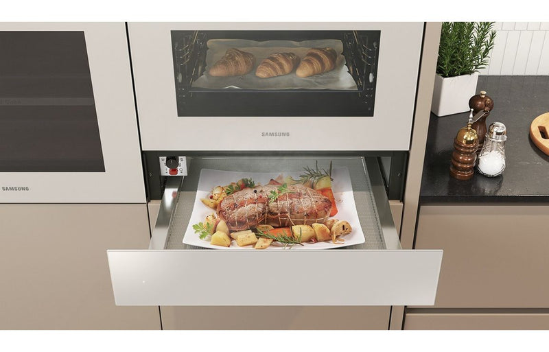 Samsung NL20B5100WA/EU 14cm Warming Drawer - Satin Beige