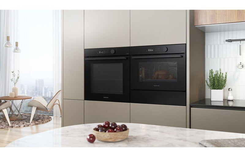 Samsung Bespoke Series 5 NQ5B5763DBK/U4 Compact Steam Combination Oven - Black Glass