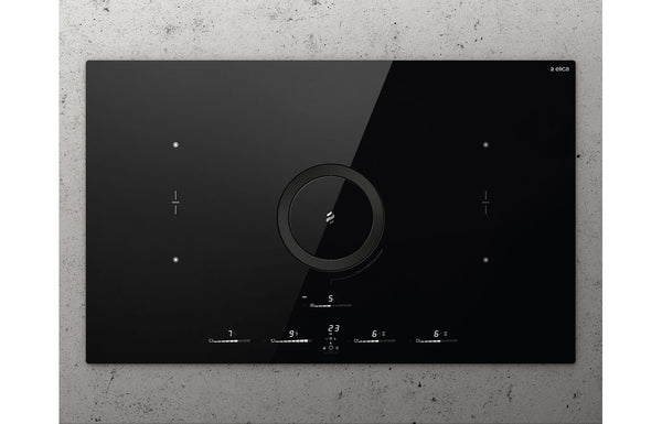 Elica NikolaTesla Switch Glow 83cm Induction Hob (Recirculating) - Black