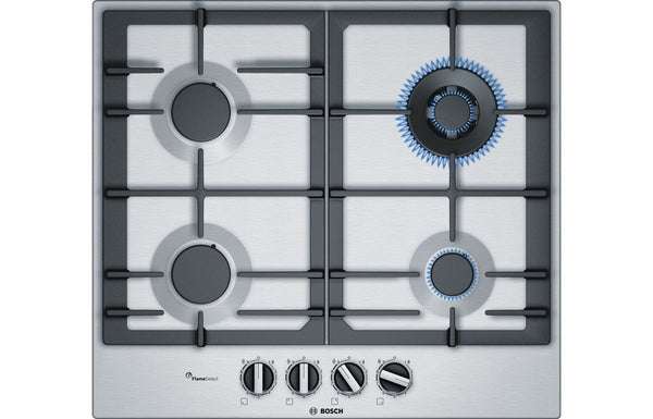 Bosch Series 6 PCH6A5B90 60cm Gas Hob - Stainless Steel