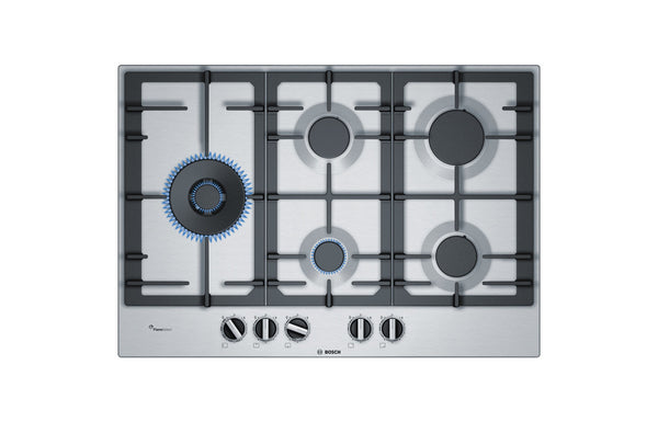 Bosch Series 6 PCS7A5B90 75cm Gas Hob - Stainless Steel