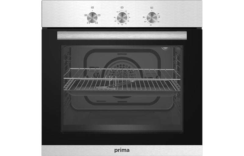 Prima Oven Gas Hob & Chimney Hood Pack - Stainless Steel