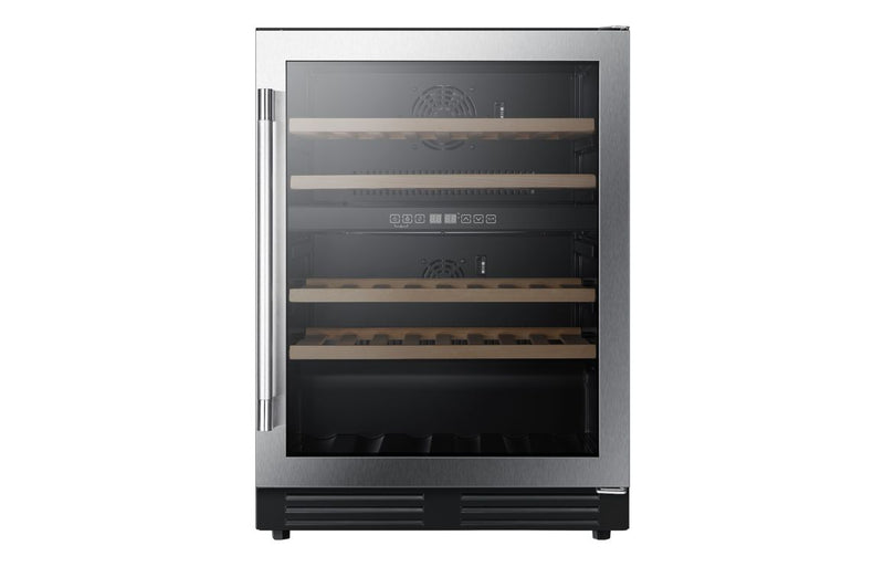 Prima PRWC406 B/I 60cm Wine Cooler - Stainless Steel