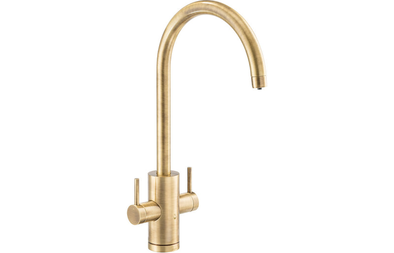 Abode Profile 4 IN 1 Monobloc Tap & Proboil.4E Tank - Antique Brass