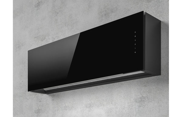 Elica Rules 120cm Integrated Chimney Hood - Black Glass