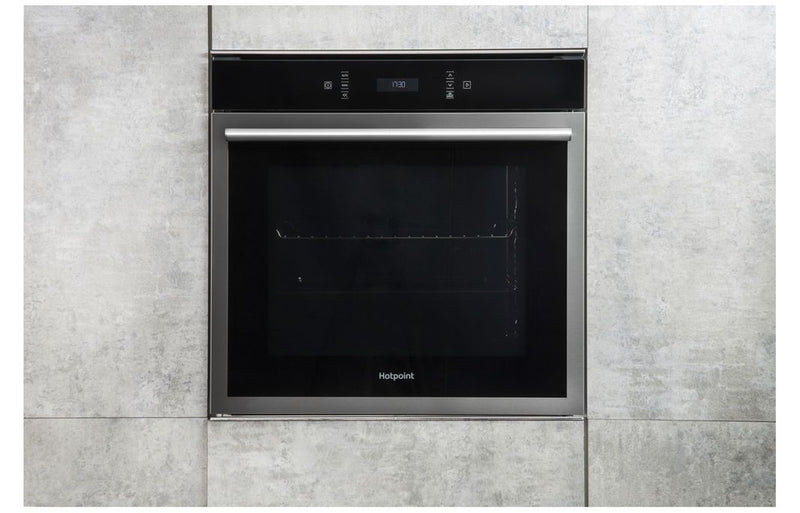 Hotpoint SI6 874 SH IX Single Electric Oven - Black & Stainless Steel