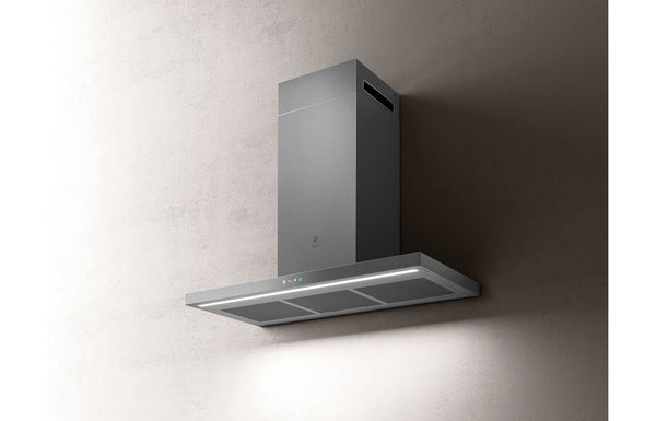 Elica Thin 90cm Slimline Chimney Hood - Stainless Steel