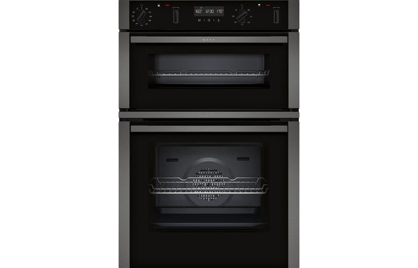 Neff N50 U2ACM7HG0B Double Pyrolytic Oven - Graphite Grey