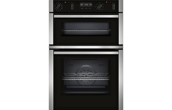 Neff N50 U2ACM7HH0B Double Pyrolytic Oven - Stainless Steel