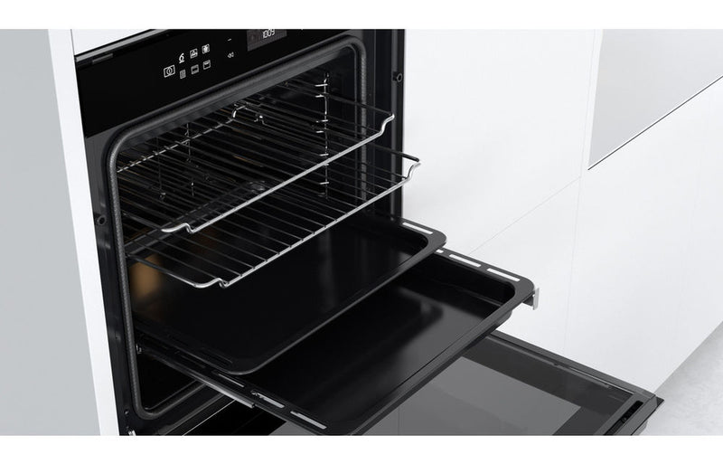 Whirlpool W7 OM4 4BPS1 P Single Pyrolytic Oven - Black & Stainless Steel