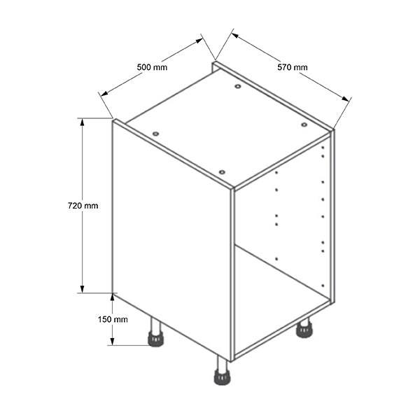 500mm Base Drawer Cabinet