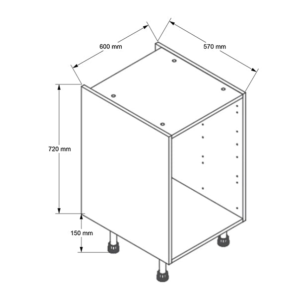 600mm Base Drawer Cabinet