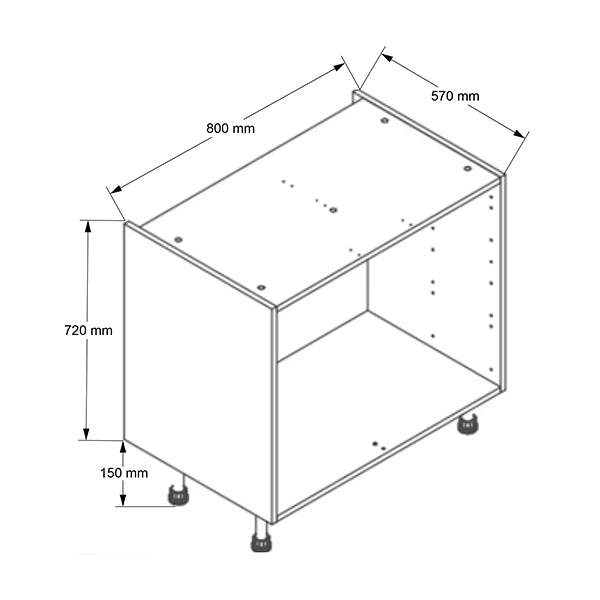 800mm Base Drawer Cabinet