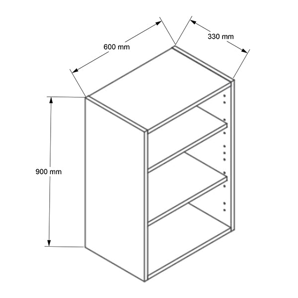 600mm Tall Wall Cabinet