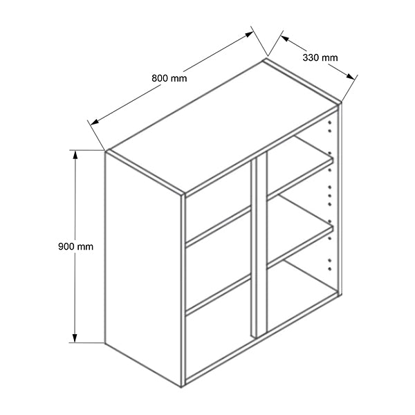 800mm Tall Wall Cabinet