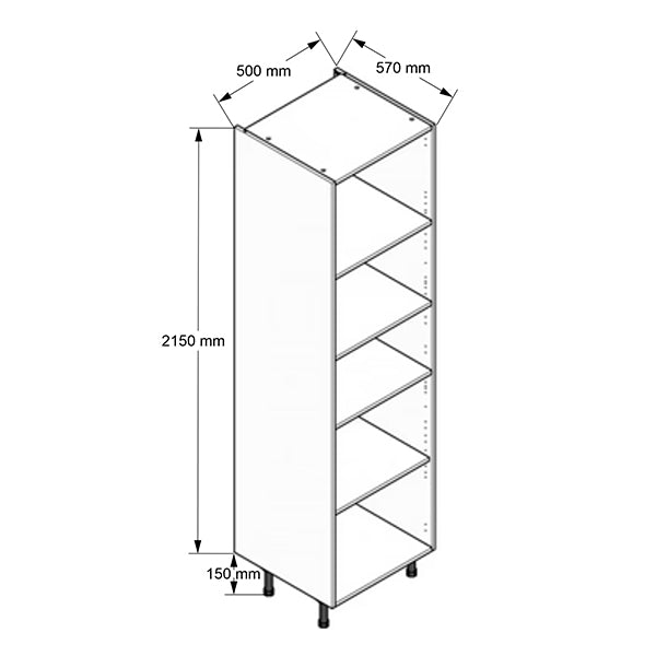 500mm Larder Tall Tower Cabinet