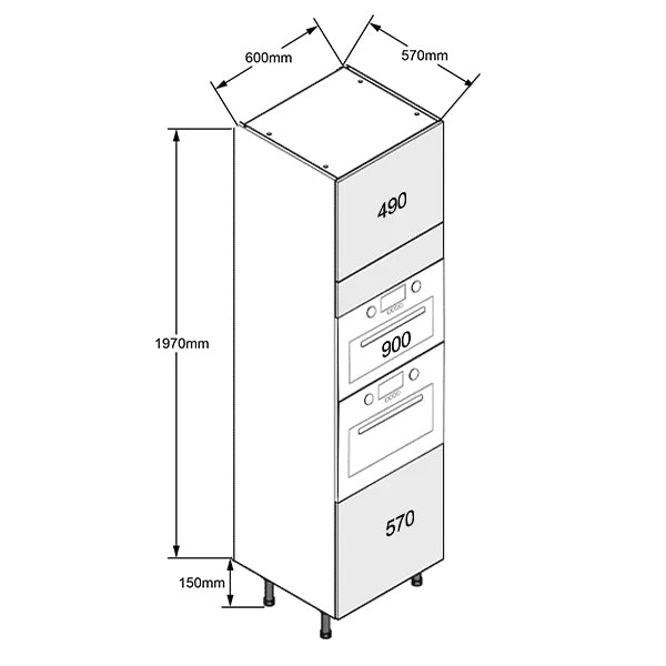 600 Double Oven Cabinet Standard