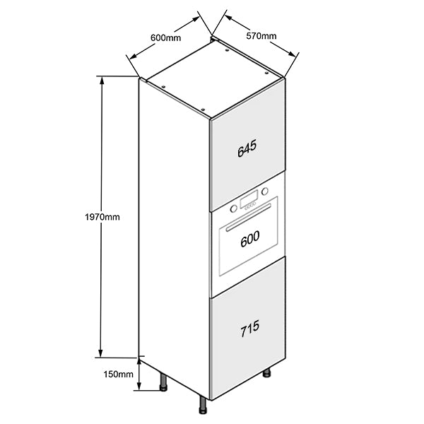 600 Single Oven Cabinet Standard