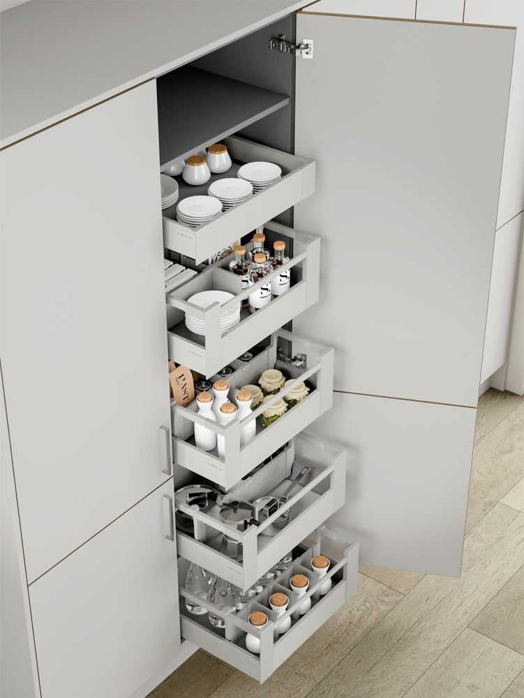 TANDEMBOX antaro, SPACE TOWER For Larder Cabinet, 500 x 450mm, Grey