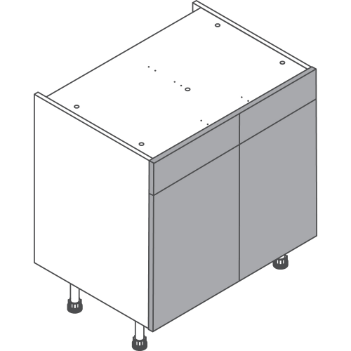 800 Drawerline Double Base Cabinet