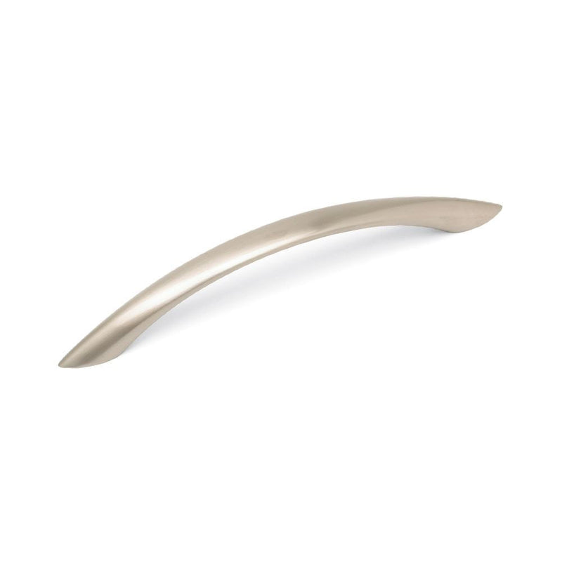 Pointed Bow Handle Brushed Nickel