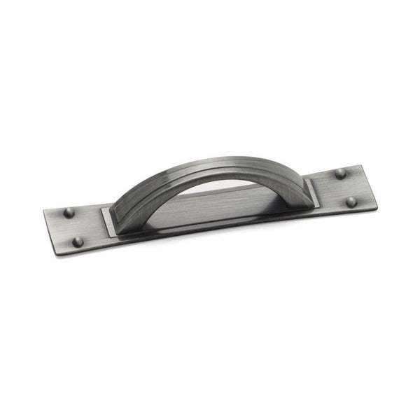 Titan D Handle & Back Plate Pewter