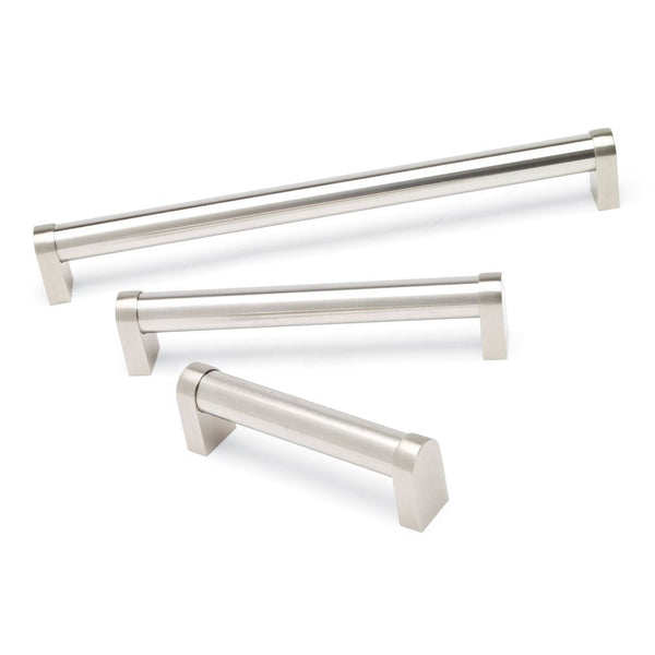 Tubular Boss Handle Brushed Nickel