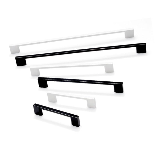 Slim Square D-Handle White