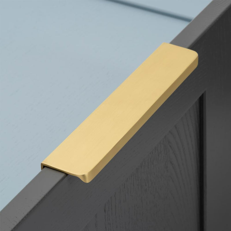 Kensington Rear Fixed Base Handle Satin Brass