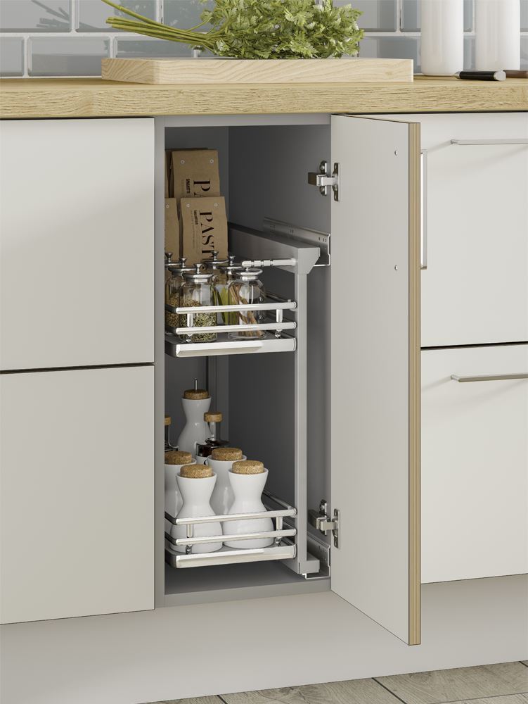 Innostor Plus, Base Pull Out with Soft Close, Right Hand, To Suit 300mm Wide Base Cabinet