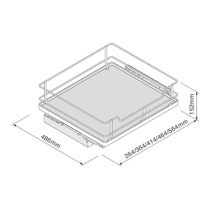 Innostor Plus, Individual Pull Out with Soft Close, To Suit 300mm Wide Base Cabinet