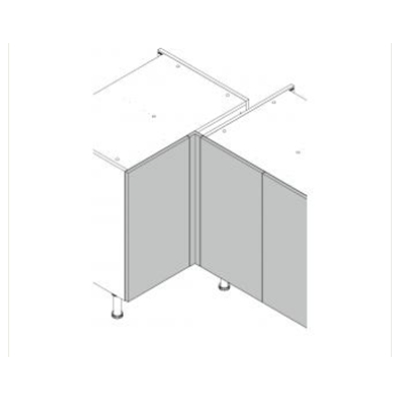 Wilton Oakgrain 900 Tall Wall Internal Corner Post 900 x 80 x 80