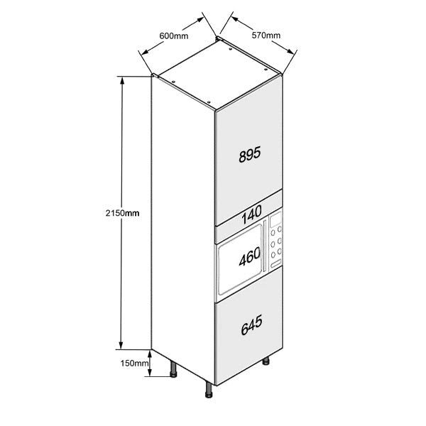 Single Microwave/Compact Tall